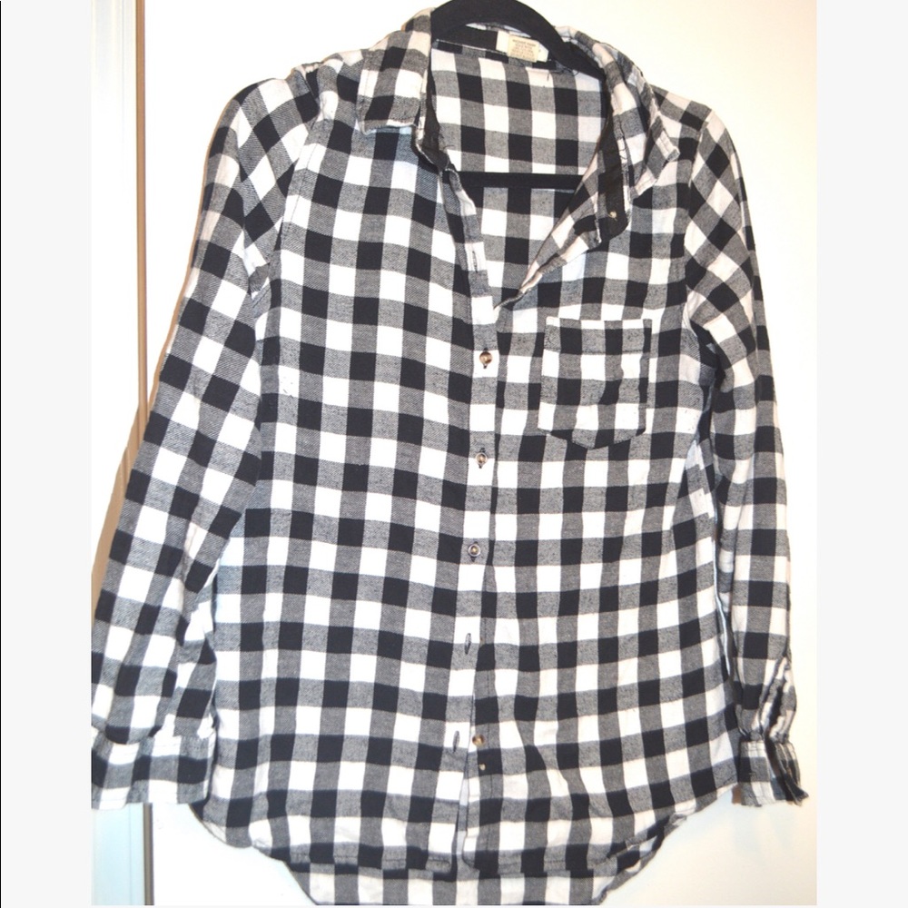 Black and white flannel